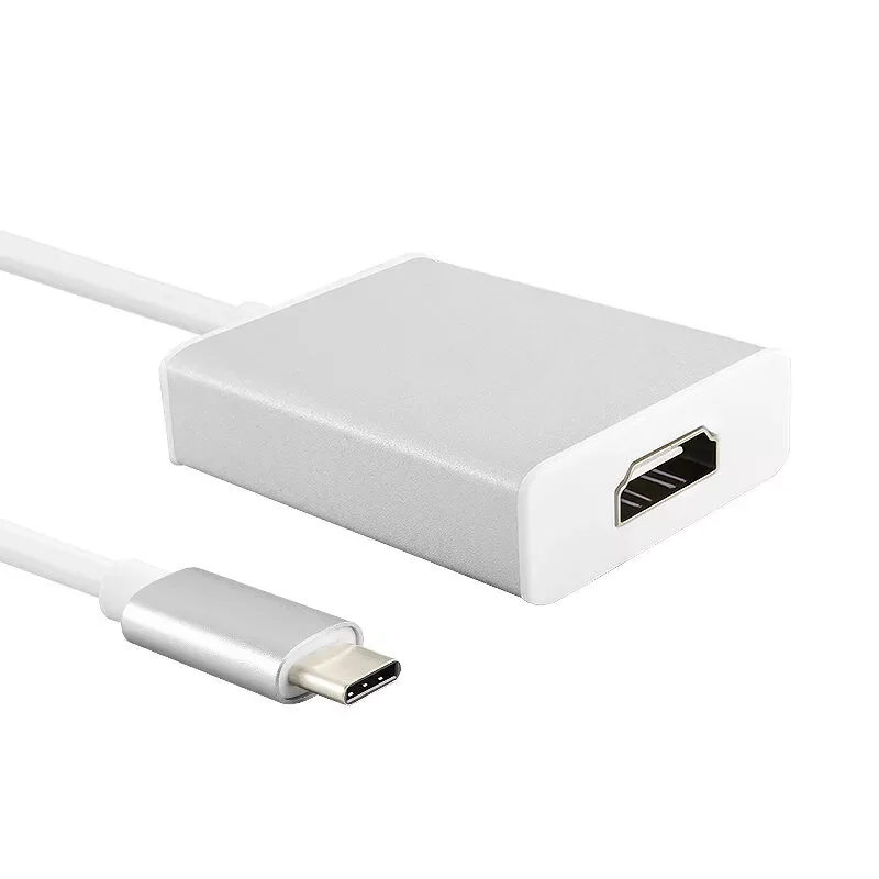 

Type C to HDMI-compatible 4K 1080P Video AV Video Converter Cable Adapter Aluminium Alloy USB-C Dock Cord for Macbook to HDTV