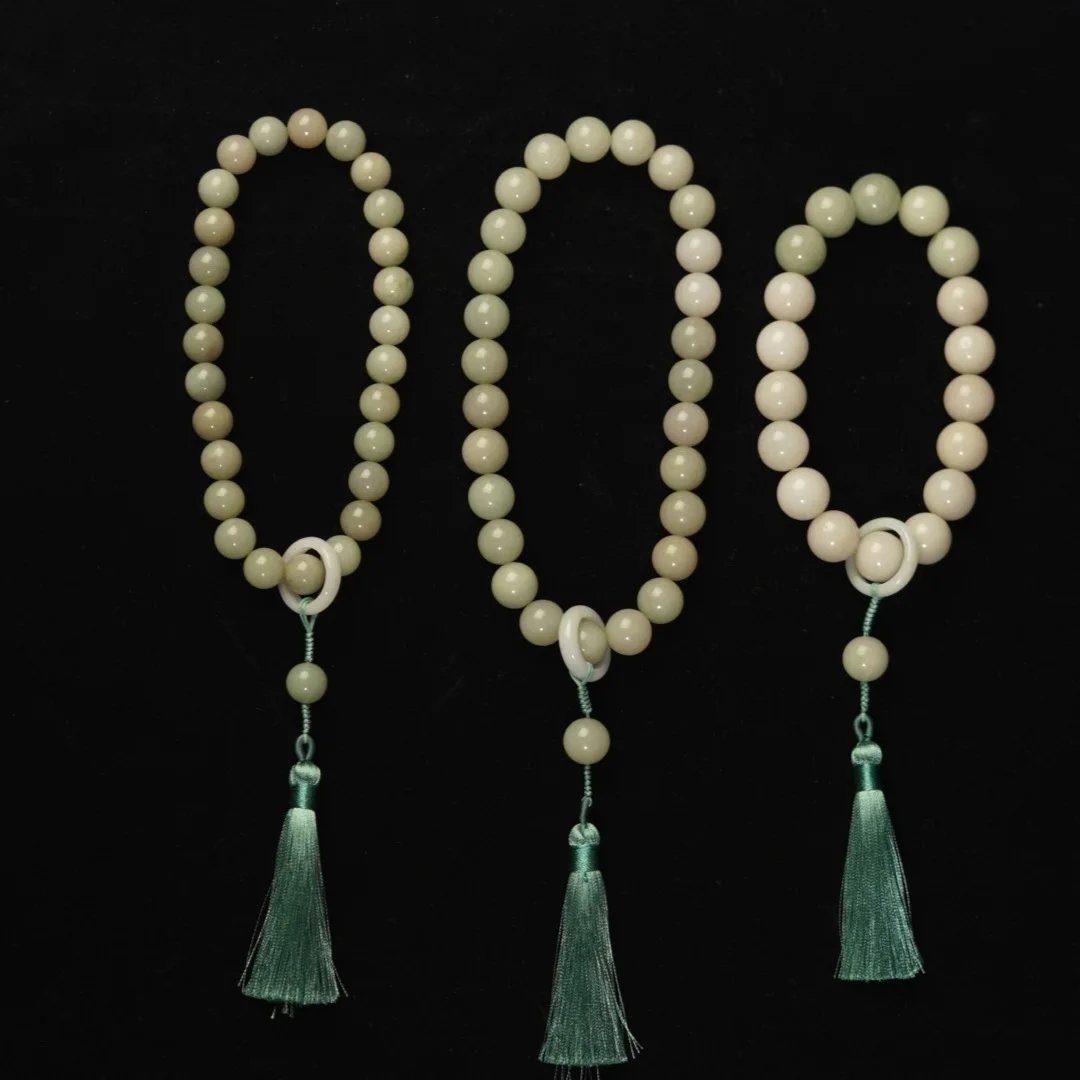 

Натуральный Jadeite 18 бусин буддизм ручной браслет для мужчин и женщин подлинный обсидиан ручной работы Будда бусины браслеты счастливый амул...