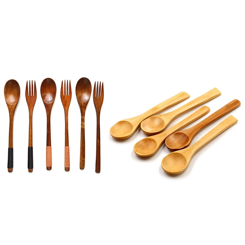 

11 шт. столовая посуда: 5 шт., набор детской посуды 12 см и 6 шт. ложек 22,5 см и вилок для десертов, чипсов, салатов