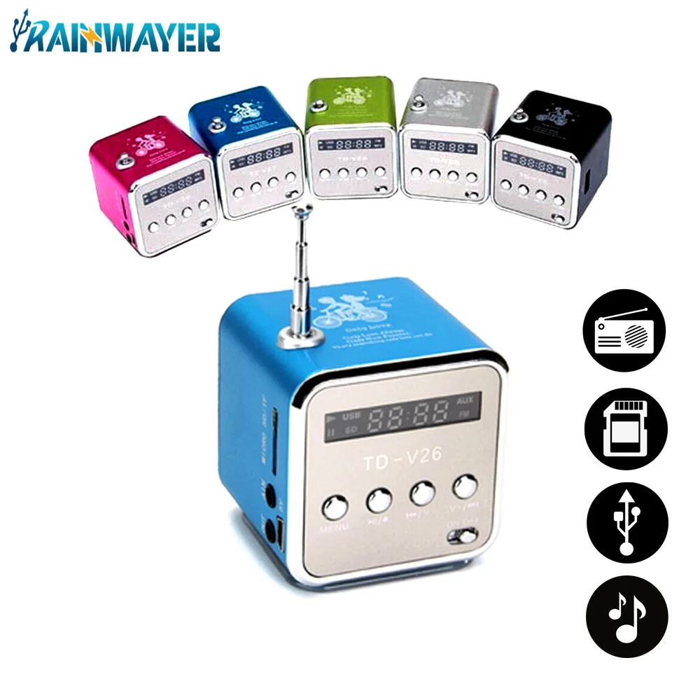 

Мини-радиоприемник с USB портативные колонки с Fm-радио цифровой для ПК телефона Mp3 музыкальный плеер с поддержкой Micro SD карты