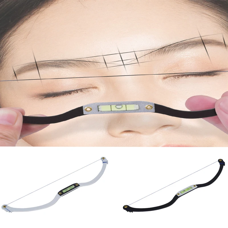 

Metal Eyebrow Positioning Semi-Permannet Line Ruler Horizontal Eyebrow Ruler Microblading Level Eyebrow Tattoo Bow Rule