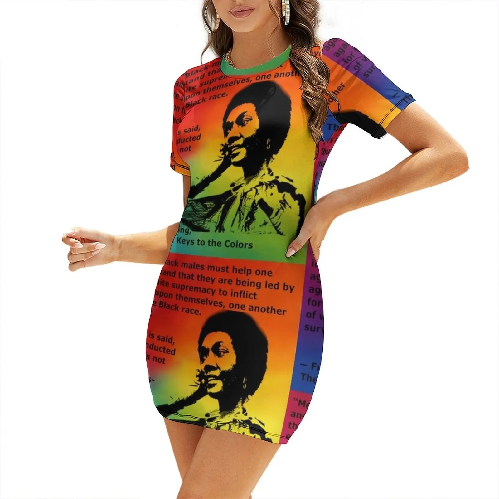 Платье из полиэстера и спандекса Dr. Frances Cress Welsing