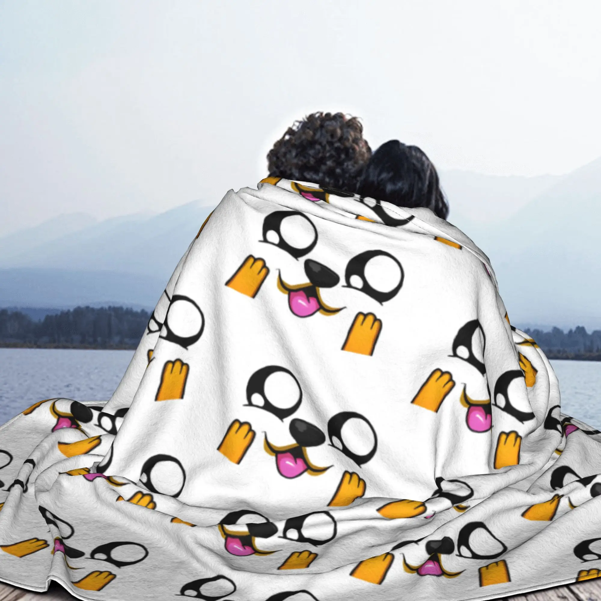 Фланелевое одеяло Mikecracks Face игровое с героями мультфильмов для кровати офиса