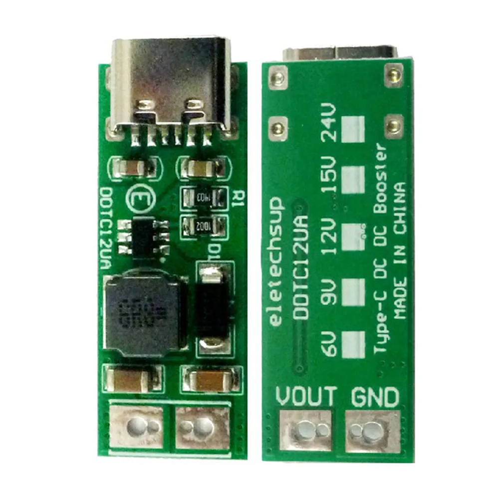 9 Вт Mini Type-C USB DC 5V to 6V 9V 12V 15V 24V повышающий преобразователь
