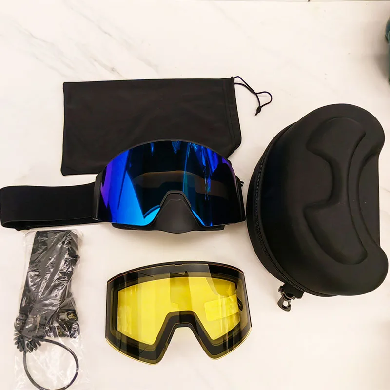 Магнитные лыжные очки с электрическим подогревом