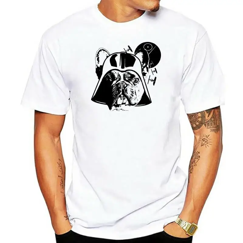 

Новая мужская рубашка Darth French, Мужская футболка с французским бульдогом