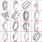 Женское кольцо серебряного цвета, кольцо с короной, бантом и витой линией из фианита, обручальное кольцо для женщин, ювелирные изделия для свадьбы, подарок, новинка 2022