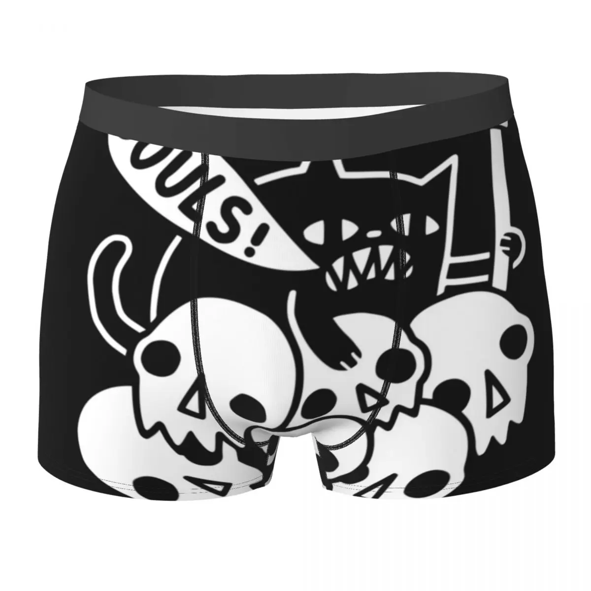 

Satan Underwear Cat Got Your Soul 3D Pouch Hot Boxershorts Sublimation Boxer Brief Comfortable Male Underpants Plus Size 2XL
