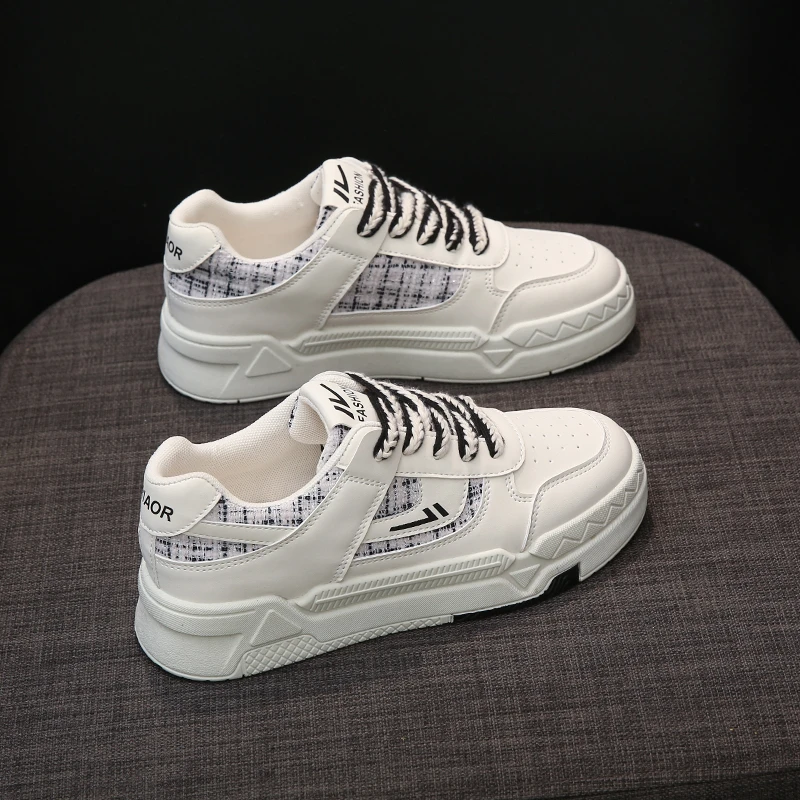 Классические Женские Кроссовки На Плоской Платформе Нескользящая Толстая