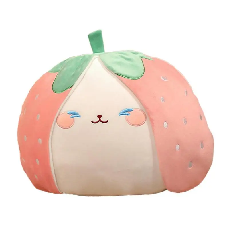 

Мягкая набивная подушка в виде кролика плюшевого кролика с нарядом в виде фруктов для мальчиков и девочек