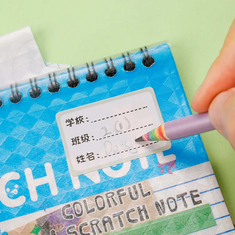 10 шт. 16 К/32 К прозрачная пластиковая обложка для ноутбука самоклеящаяся застежка