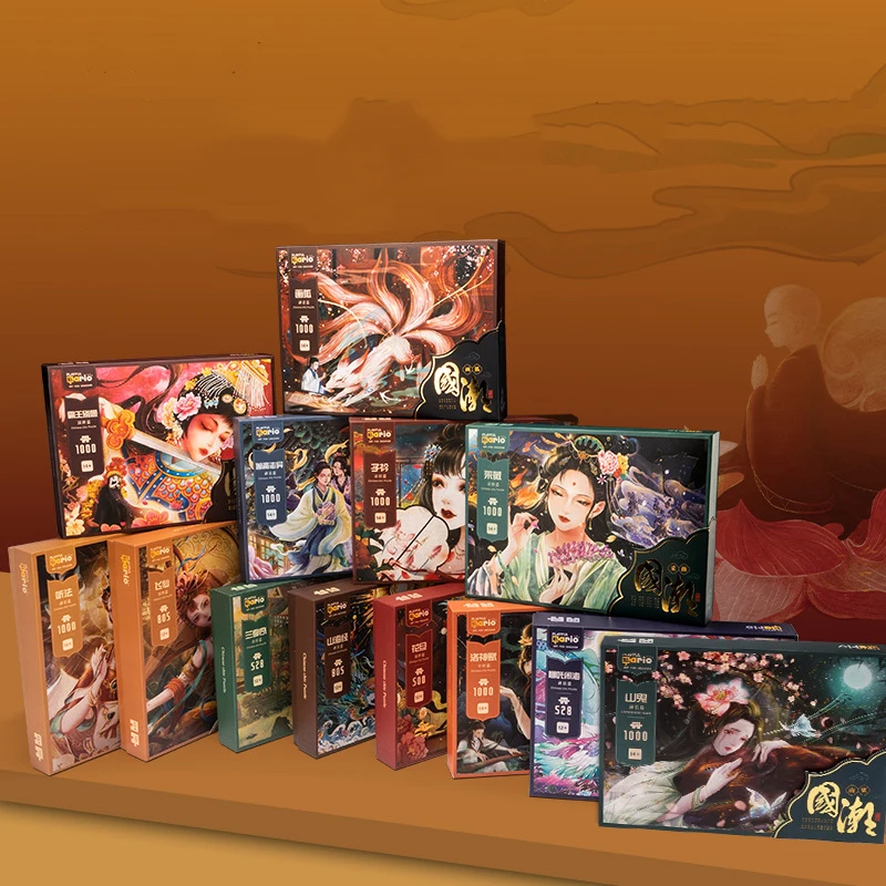 

Новый китайский пазл волнистая красота 500 1000 штук взрослая Пасхальная культура для влюбленных подарок произведение искусства китайский ст...