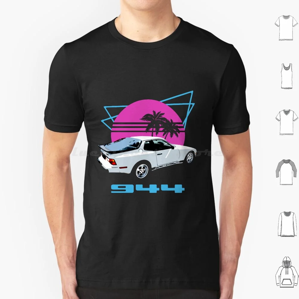 944 Front Engine Coupe Sports Car Miami Beach T Shirt Big Size 100% Cotton Turbo S Cabriolet 997 Gt3 Gt2 Air Cooled Flat