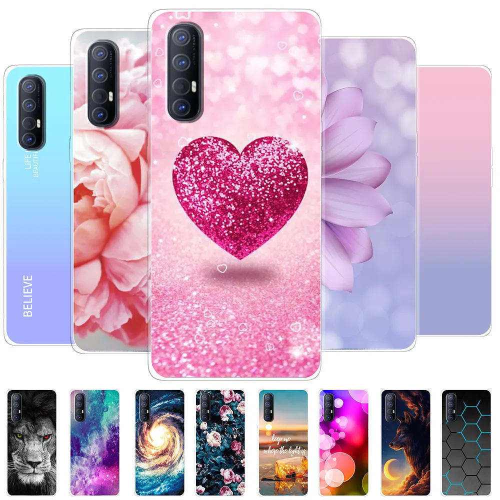 Чехол для Oppo Find X2 Lite, чехол для OPPO Find X2 Neo, мраморный мягкий прозрачный силиконовый зеркальный чехол для Oppo FindX2 X 2 Lite, чехлы