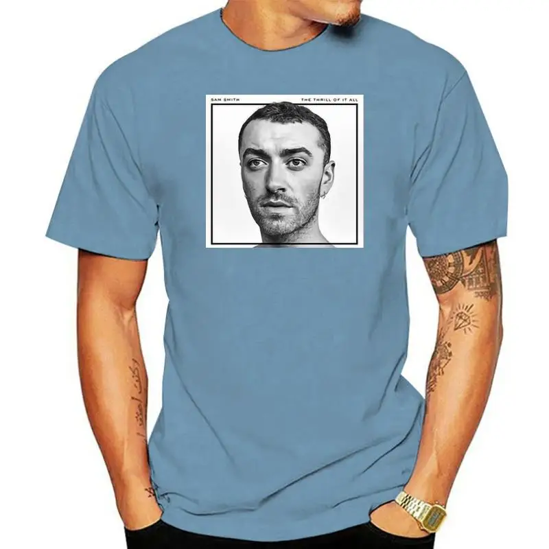 

Sam Smith The Thrill Of it All Tour Custom Mens T-Shirt Tee New-Cardinal Red