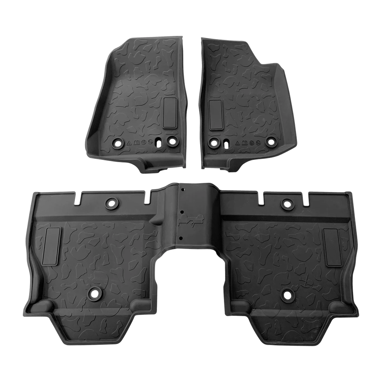 

Car Foot Mat for 4 Doors jeep wrangler jl/gladiator JT 2018-2022