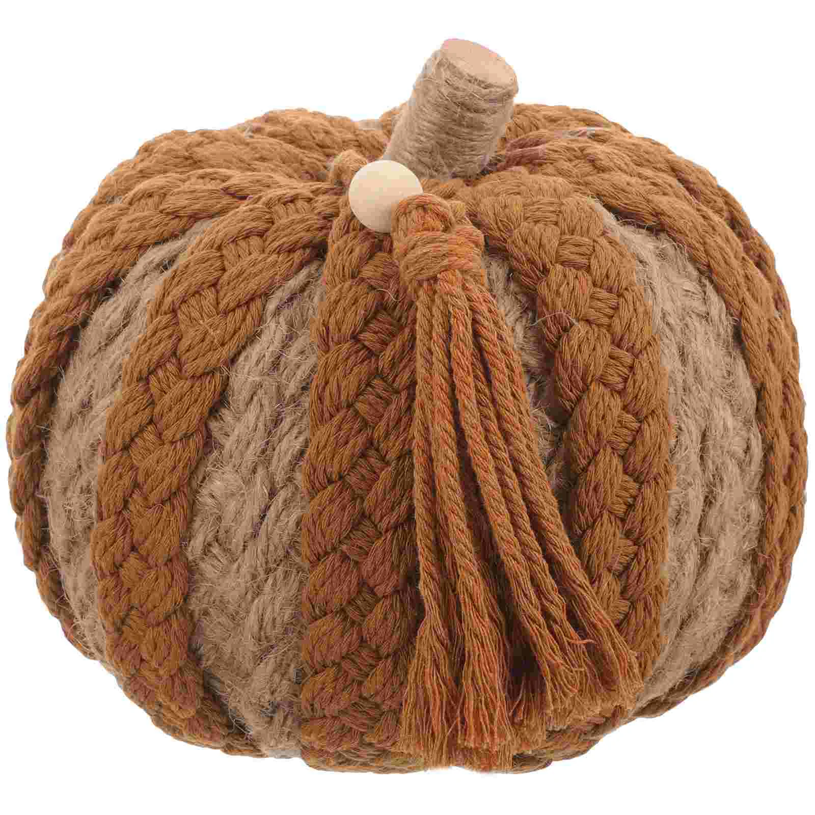 

Braided Rope Pumpkin Party Pumpkin Decor Plush Halloween Pumpkin Decorative Pendant