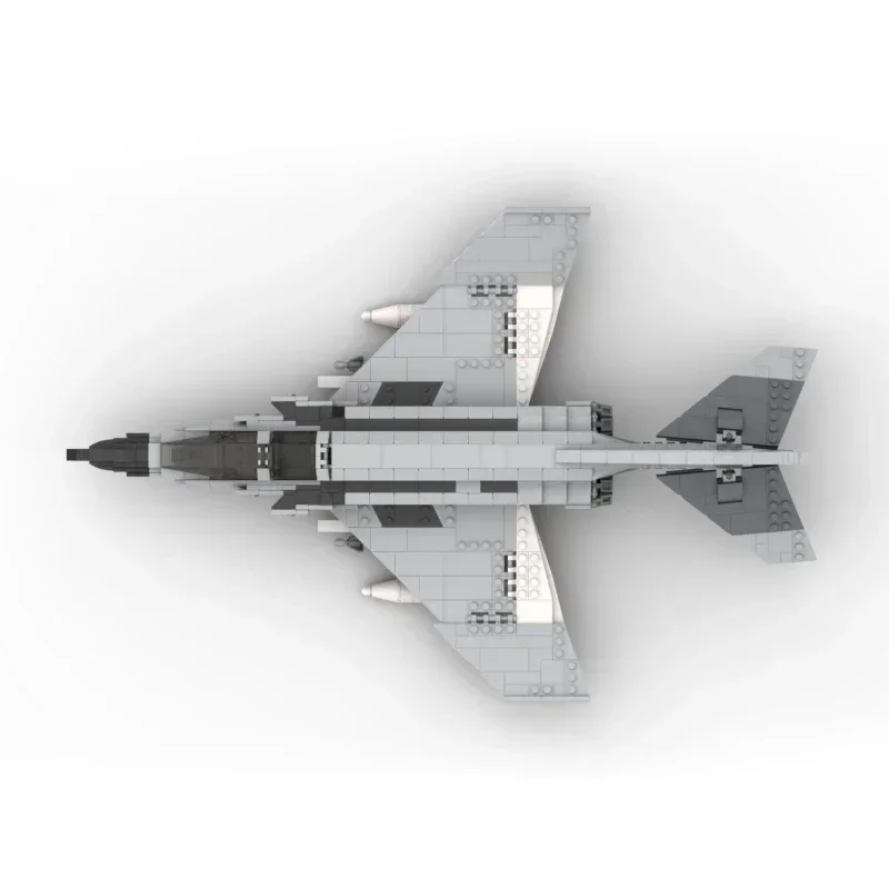 Moc строительные кирпичи военная модель F-4J Phantom II технология военно-морского