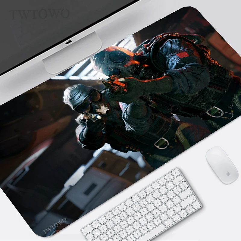 

Коврик для мыши Rainbow Six осада, игровой коврик для мыши для домашнего компьютера, размер XL, противоскользящий, из натурального каучука, XXL