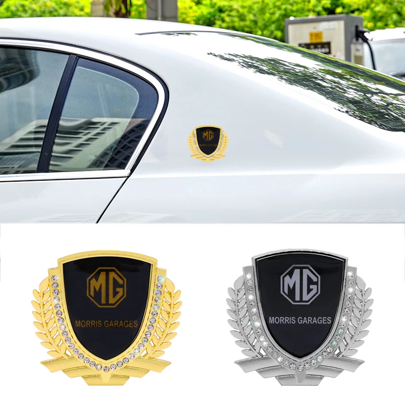 

3D Metal Car Window Badge Emblem Rear Trunk Emblem Sticker for MG MG3 ZS GS HS EZS MG5 MG GT MG6 MG7 Morris 3 ZR ES Accessories