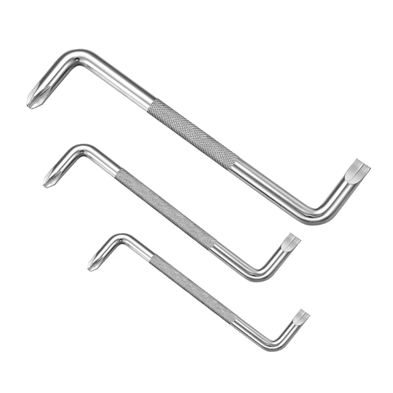 

Z/S Type Alloy Steel Repairing Tools 3Pcs Bending Screwdrivers with Magnetic for Small Corners Gaps Cellphone Hand Tool
