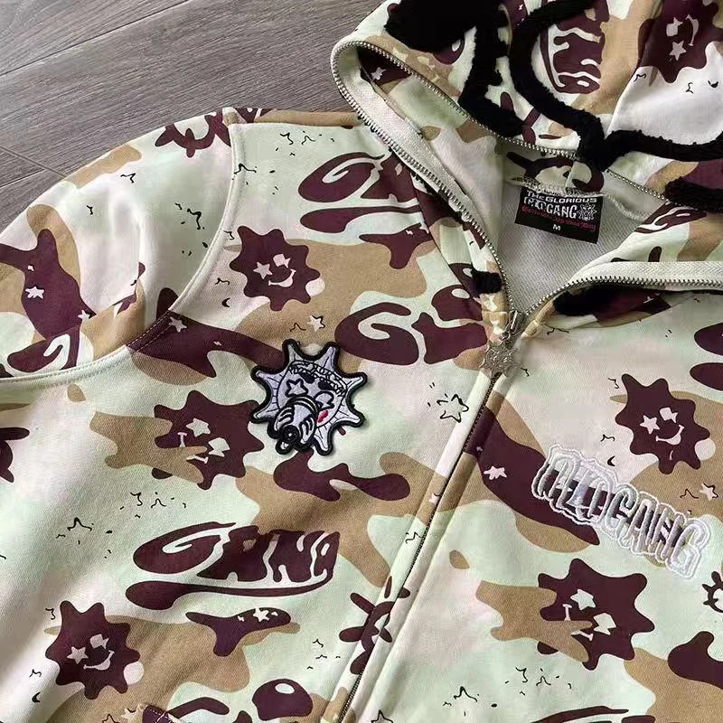 Толстовка Glo Gang The Glory толстовка с капюшоном камуфляжным принтом напитков