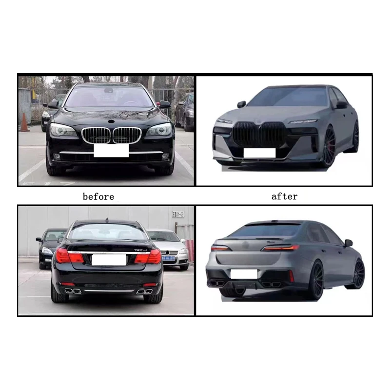 Facelift для BMW 7 Serirs G70 2009-2015 Обновление 2023+ 760 Li M Sport Bodykit Передний и задний