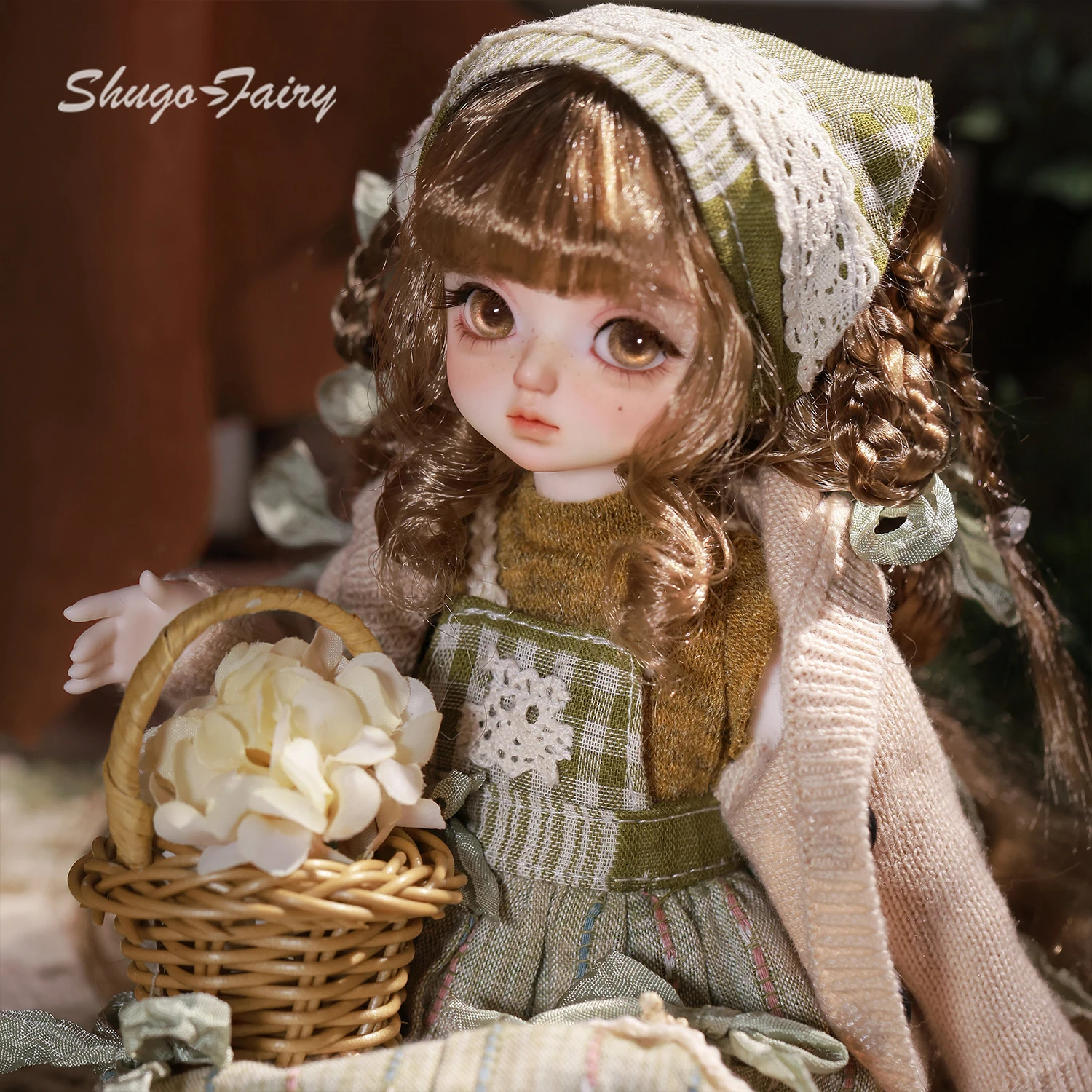 Фото Кукла BJD 1/6 Circe G ShugaFairy, полный комплект, ручная работа, в стиле коттеджкор, лесной стиль, идеальный подарок на день рождения, шарнирная кукла из смолы №3