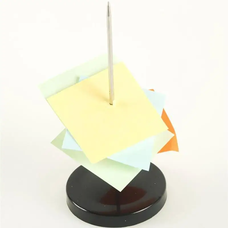 

1PC Desk Straight Rod Check Spindle Holder Anti-Corrosive Bill Holder with Round Base for Restaurant Kitchen Office Hotel