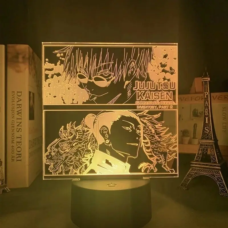 

3D night Light Jujutsu Kaisen Gojo Satoru Seven Seas USB Charge Touch Switch Lamp 7 Colorful Kids Night Light Hot Novelty