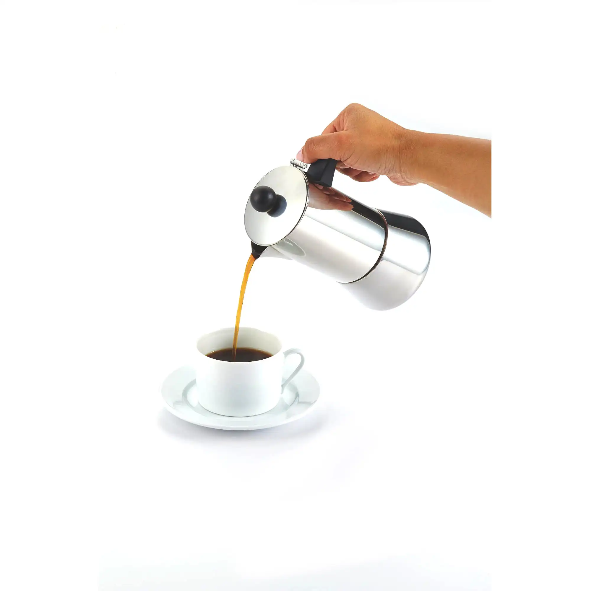 

Coffee Stainless Steel Stovetop Espresso Maker, 32-Ounce
