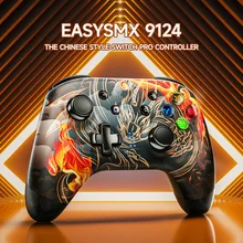 EasySMX 9124 Wireless Gamepad, Bluetooth Joystick Switch Controller Compatible with Nintendo Switch, PC, Smartphone, Steam Deck