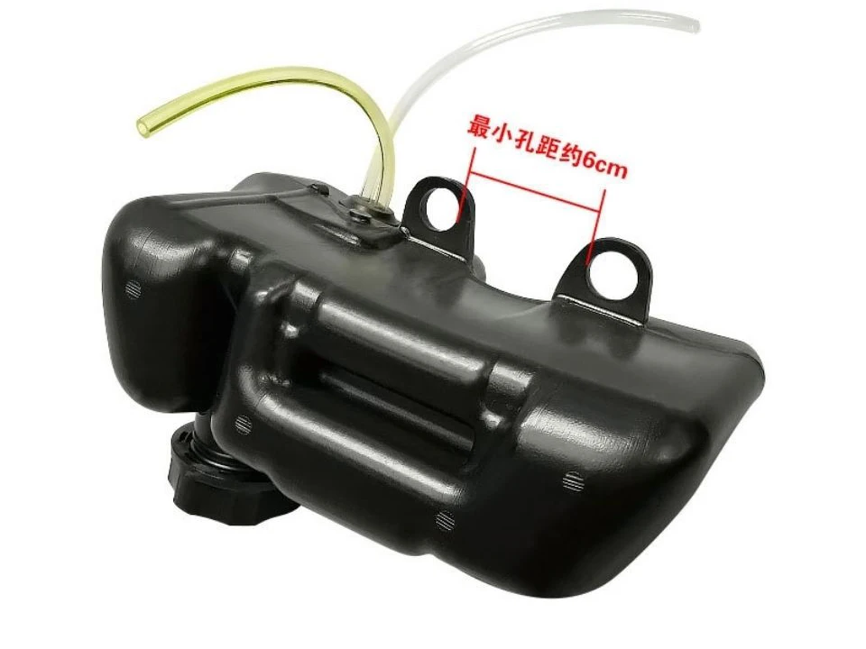 Black Plastic Fuel Gasoline Tank On Top For 53cc 4T U BIKE Scooter Gopeds Motor  144 142 GXH50 GXV5 Engine Brush Cutter Tiller