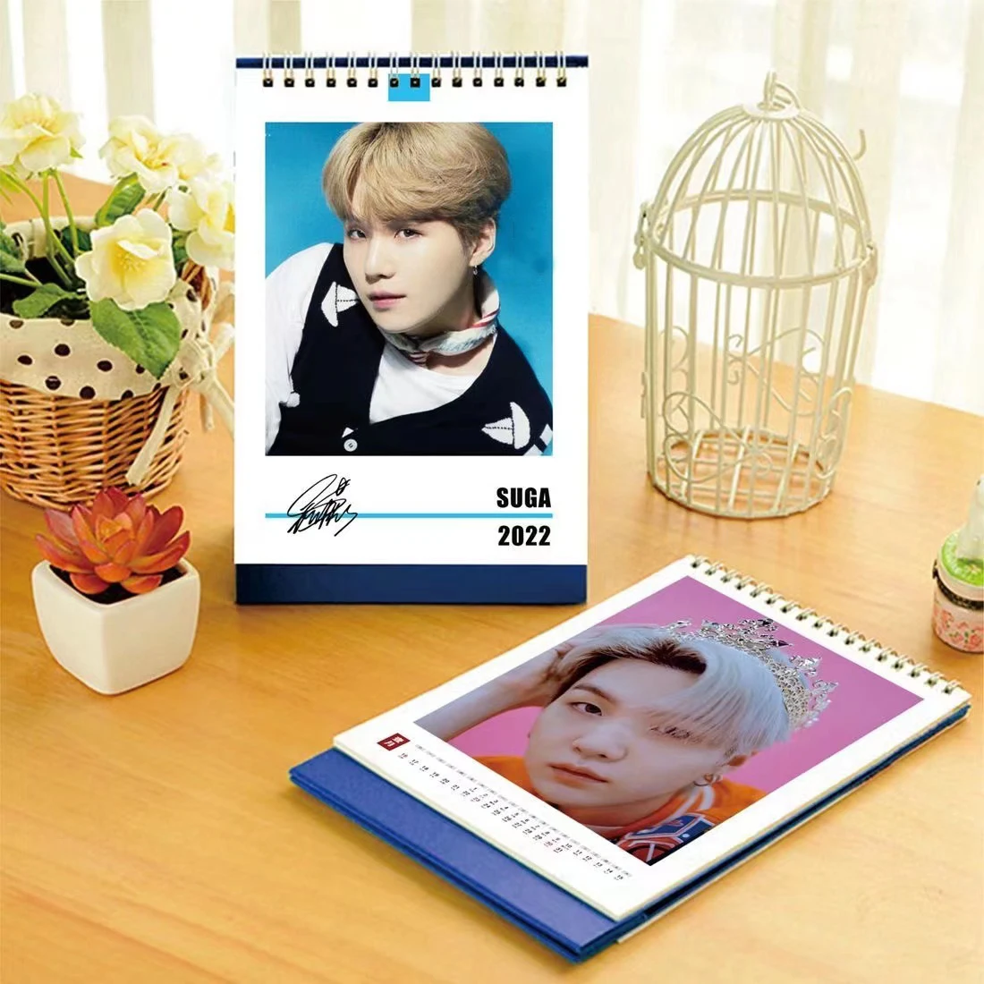 Kpop Bangtan Boys Kалендарь 2022 милый Настольный календарь плакат в Корейском стиле Jimin Jung