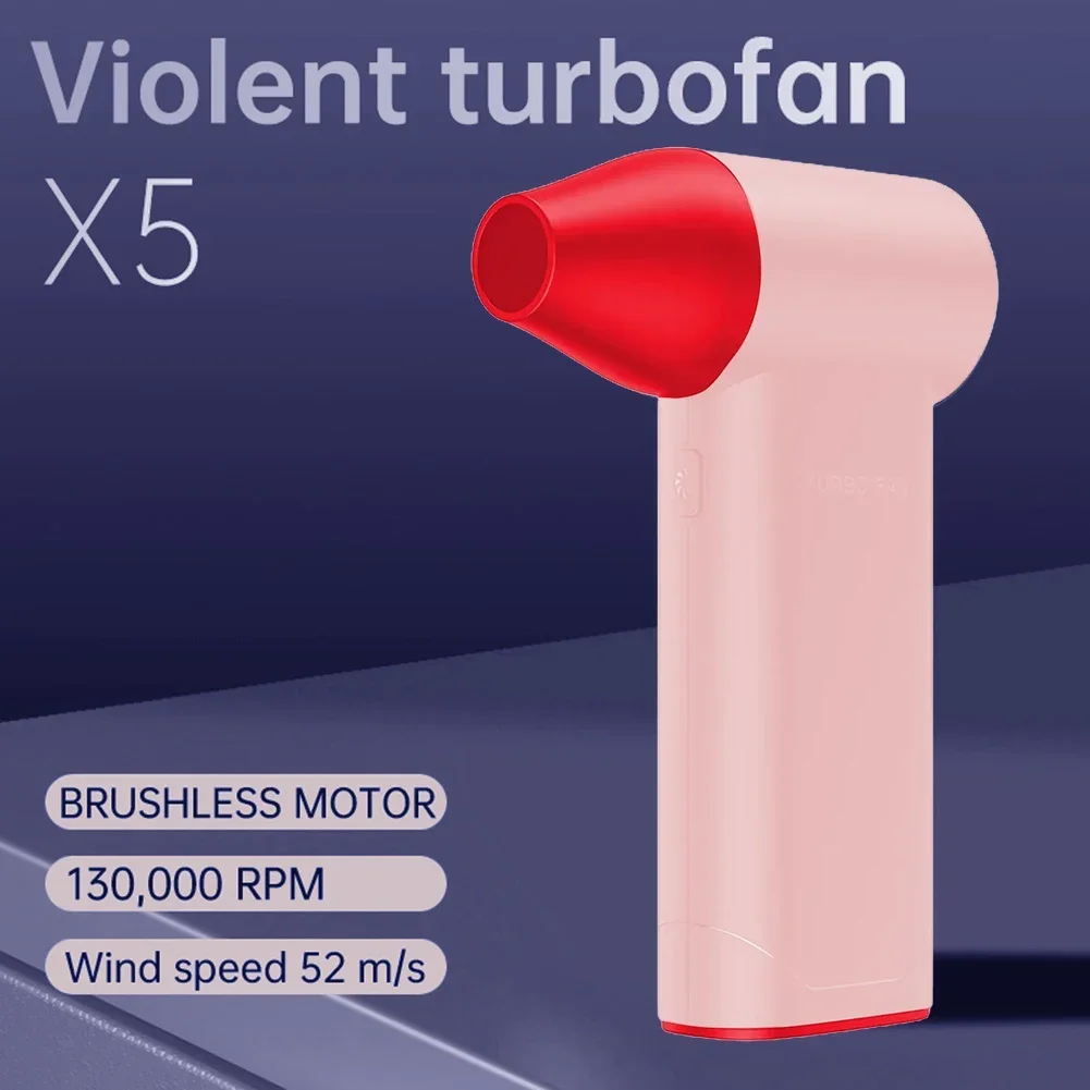 Super Jet Fan Violent Turbofan Легкий небольшой кабель типа c из углеродного волокна PETG 130000