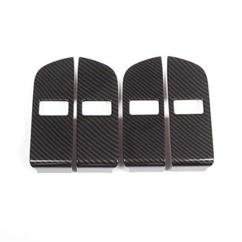 

For Land Rover Discovery 5 2021 2022 Carbon Fiber Window Lift Switch Button Panel Cover Trim Decorative Accessories