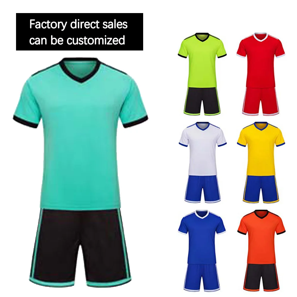 

Blank Adult Kids Soccer Uniforms Boys Sports Shirts+shorts Youth Training Suits Survetement Football Jersey Tracksuit