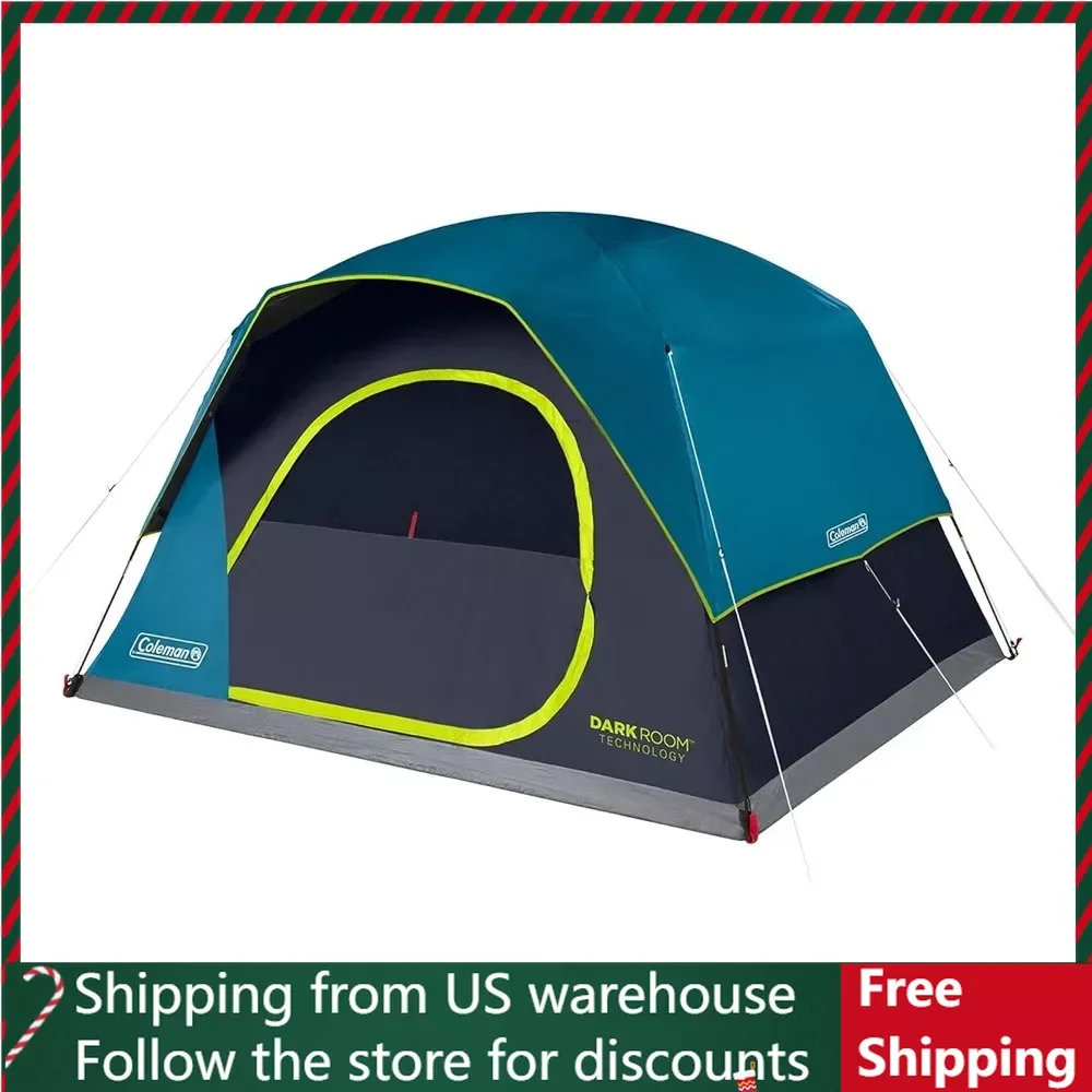 

Палатка для кемпинга с технологией темных комнат, семейная палатка на 4/6/8/10 человек устанавливается за 5 минут и блокирует 90% солнечного света