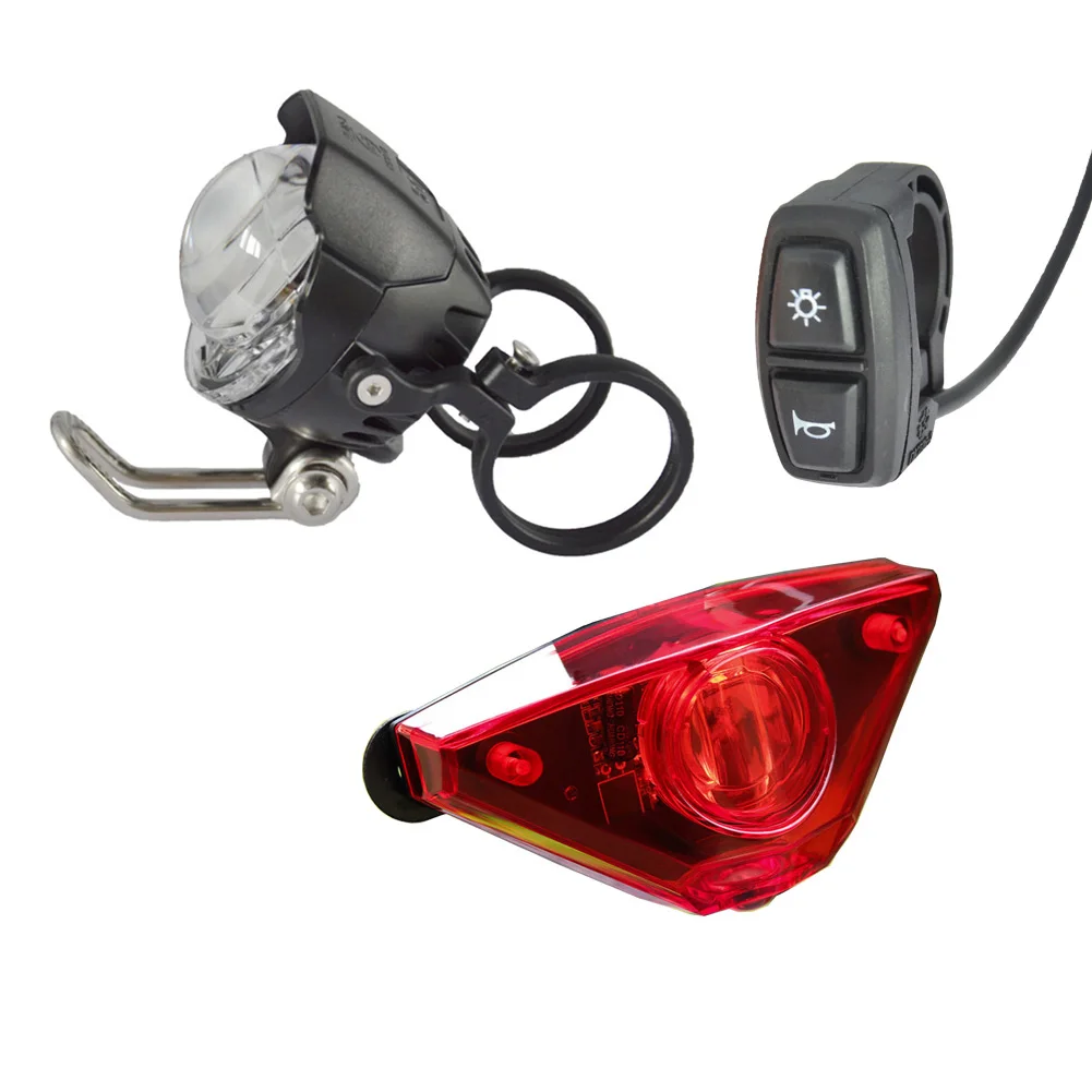 

Taillight Headlight Tools Front Light 22mm 350g/set And Switch Set Black Built-in Speaker Electric Bike Durable