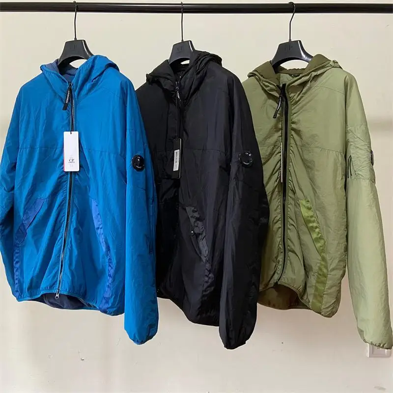 

Winter Coat Topstonex Men CP Logo Men Jacket Warm Cotton Coat Male Overcoat Parka Outwear Polyester Padded Hooded Coat