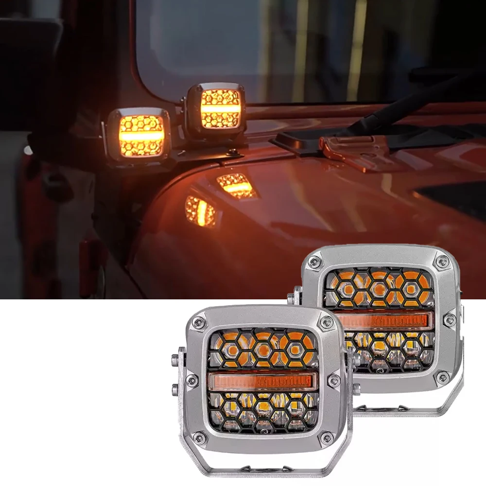 Фонарики с Сотами для мотоциклов квадроциклов автомобилей грузовиков 2 шт.