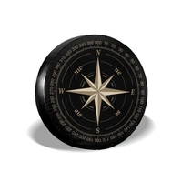 compass rose black spare tire cover wheel cover waterproof universal camper accessories fit for trailer rv jeep camper