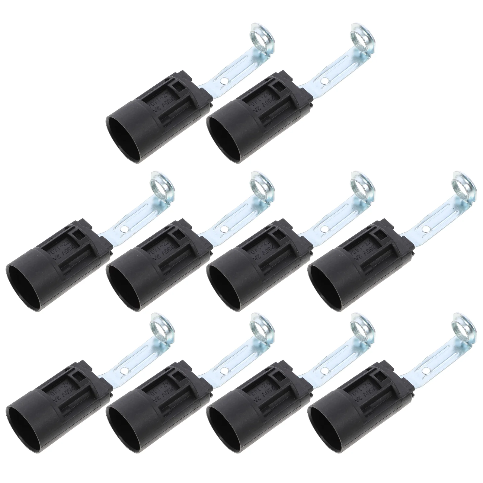 

10 Light Bulb Candelabra Bases Lamp Bulb Holders Light Holder Black