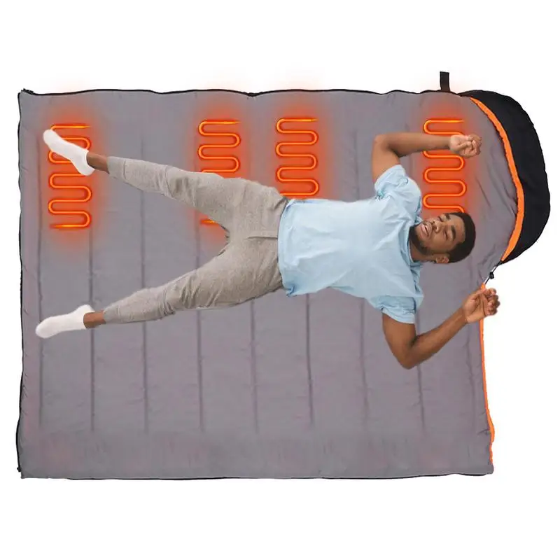 

Heated Sleeping Bag Portable Camping Sleeping Bag For Adults Lightweight Waterproof Compatible With Type-c/usb Comfort Mummy