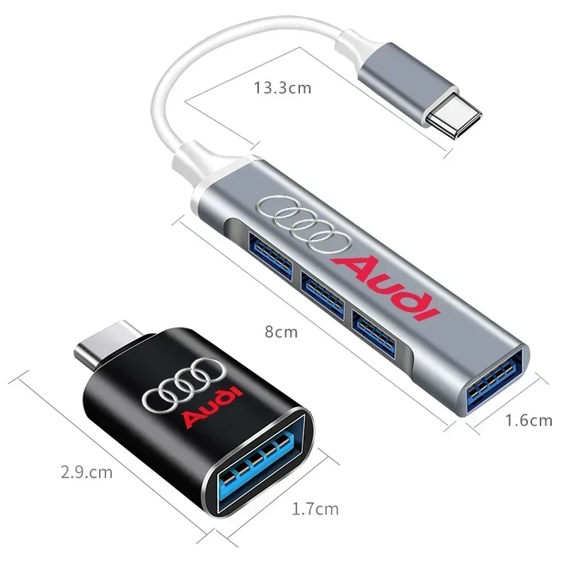 Тип-C USB-USB-адаптер преобразователь интерфейса зарядки для Audi A4 B5 B6 A3 8P 8V 8L A5 A6 C6 C5 A1 A7