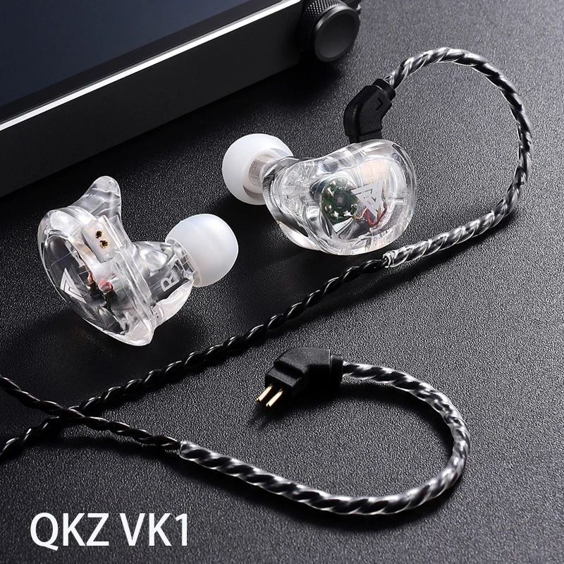 

QKZ VK1 Earphones with 4DD In Ear Earphone HIFI DJ Monito Running Sport Earplug Headset auriculares audifonos fone de ouvido