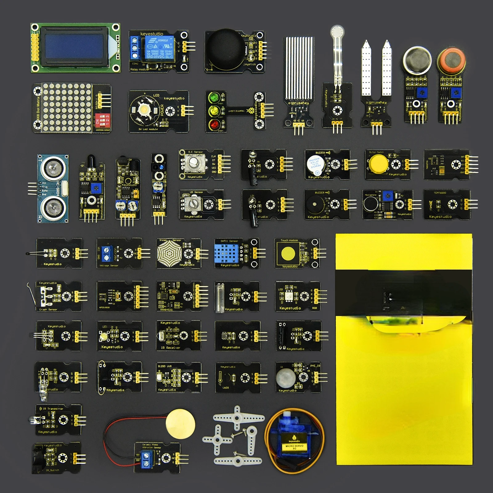 

in 1 Sensor Starter Kit With Gift Box For DIY Projects (48pcs Sensors)