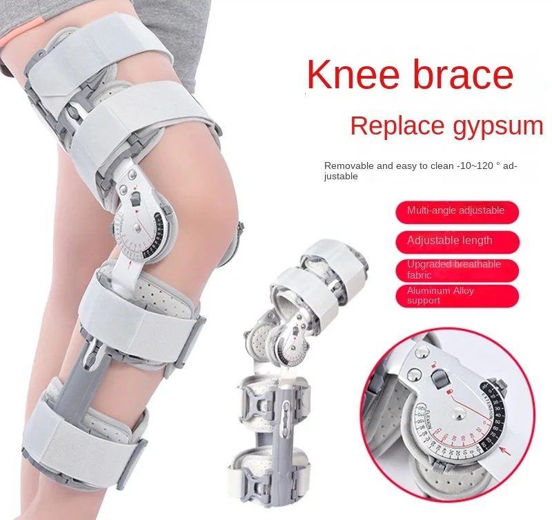 Knee Joint Fixation Brace Fracture Ligament Strain Medical Bracket Adjustable Postoperative Meniscus Lower Extremity Fixator