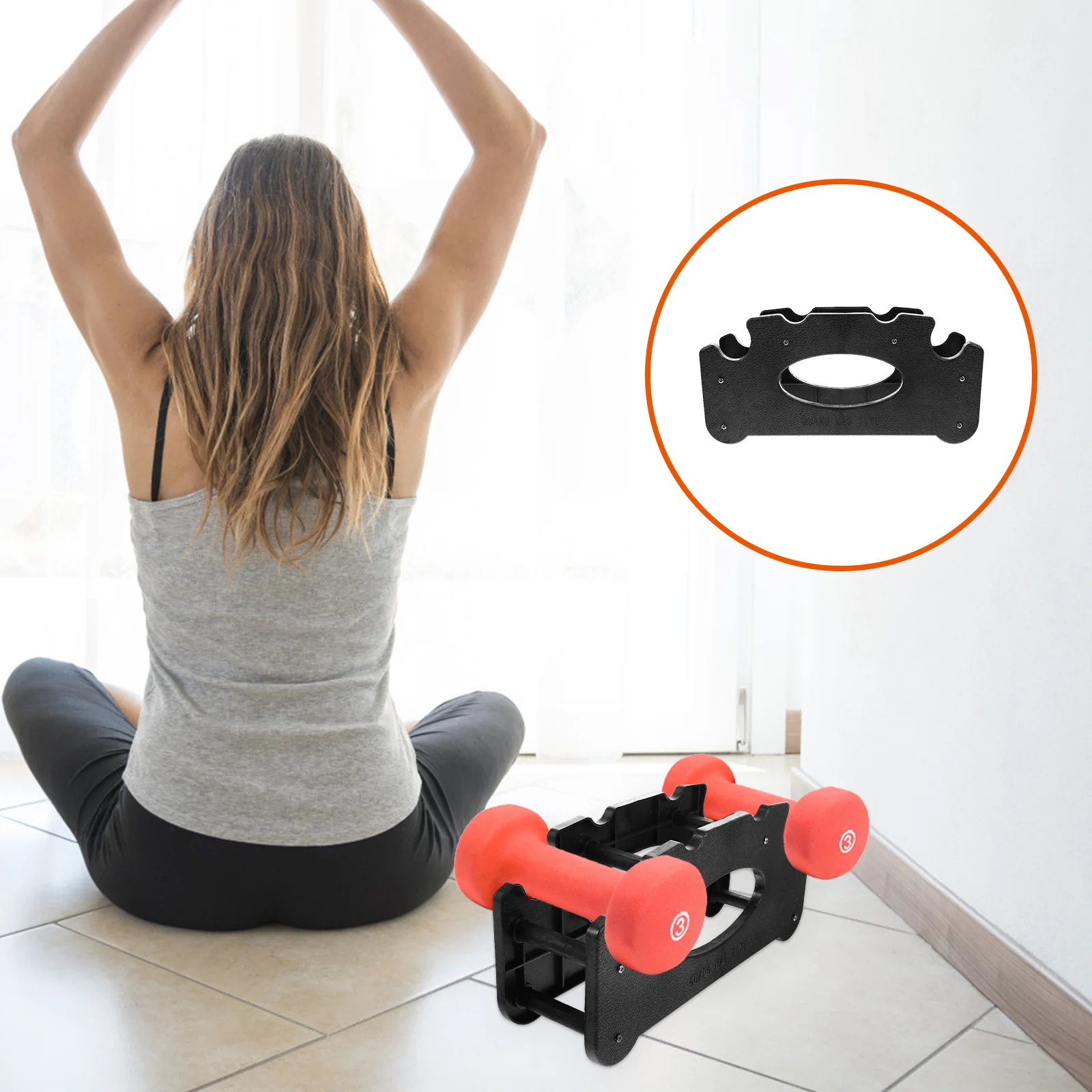 

1 Set Dumbbell Holder Dumbbells Rack Stand Household Fitness Equipment Rack