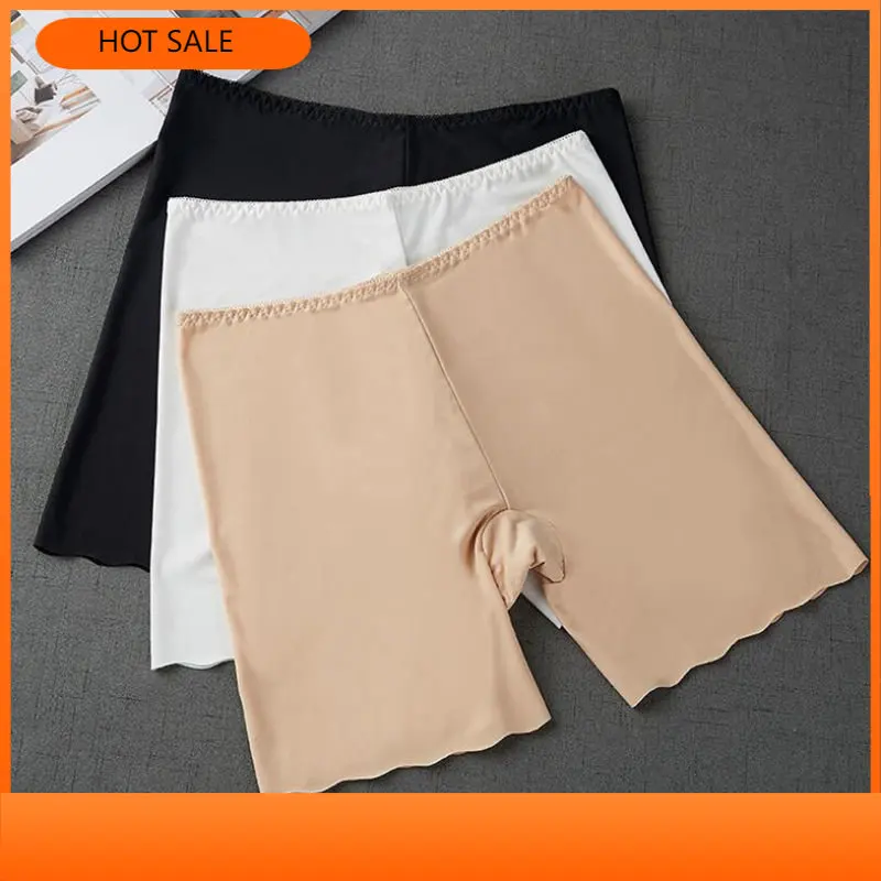 

Women Safety Shorts Seamless Pants Nylon High Waist Panties Seamless Anti Emptied Boyshorts Pants Girls Underwear Slimming